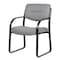 Boss Office Products Guest Chair, Black Steel Frame, Gray Vinyl B9529-GY - alternate 5